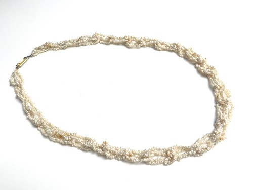 Ancien collier semences perles - ancien,