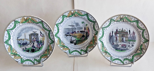 Lot assiette creil - de, &