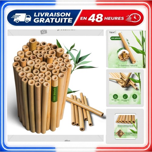 100 tubes bambou - 100, 15