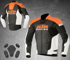 KTM 2024 Veste Motard en Cuir Courses Veste en Cuir de Motard Vestes de Moto CE