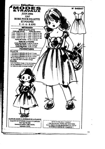 Patron enfant fille - enfant, 06