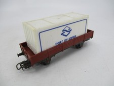 DV12031 MARKLIN Ho 1/87 1:87 WAGON PLAT TOMBEREAU A BORDS BAS CONTAINER REF 4503