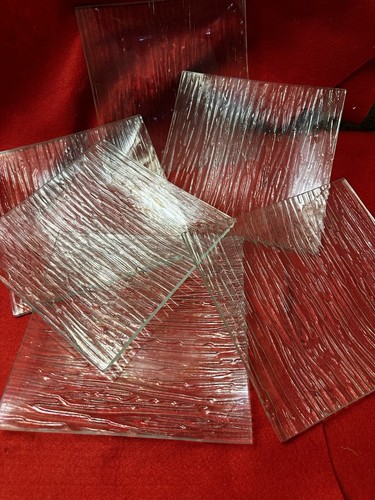 Ensemble assiettes carré - 6,
