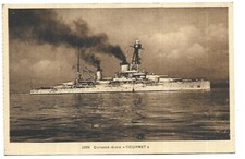 MARINE DE GUERRE  CUIRASSE ECOLE COURBET