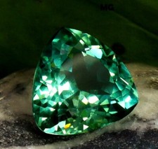 AAA Naturel Brésil Vert Paraïba Tourmaline Pierre Précieuse Taillée 14x14 MM