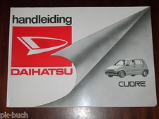 Operating Instructions/Handleiding/Instructieboekje Daihatsu Cuore, as of 1990