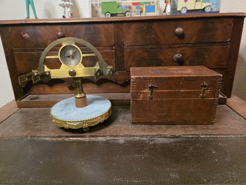 Ancien graphomètre laiton - ancien,