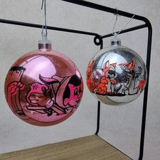 Lot boules noël - boules, vintage