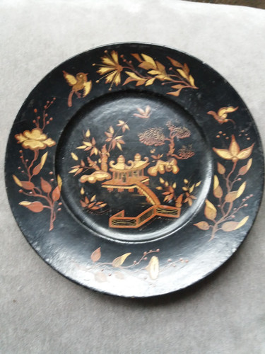 Assiette papier maché - en, à