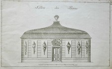 LE ROUGE (G.L.)  JARDINS ORNEMENTS  (1775-1788), GRAVURE SALON DE BAINS