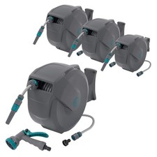 Enrouleur automatique de tuyau d'eau pivotant 180° dévidoir mural 15/20/30 m