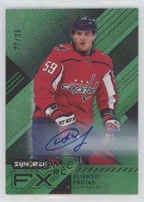 2021-22 Upper Deck Synergy FX Rookies Green /99 Aliaksei Protas #FXR-AP Auto RC