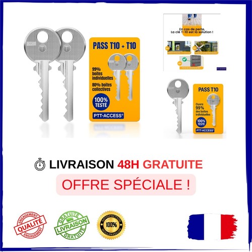 Lot clés passe ptt t10 - de,