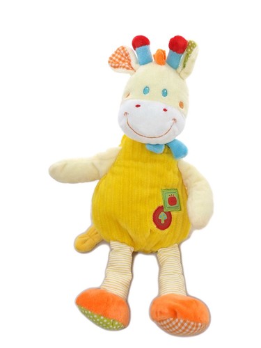 Doudou peluche girafe vache - peluche,