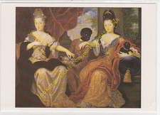 CP TABLEAU ART CLAUDE FRANCOIS VIGNON Mademoiselle de Blois et Mademoiselle de Nantes