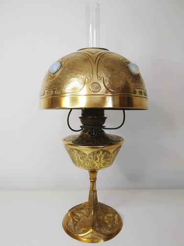Lampe pétrole bronze et - lampe,