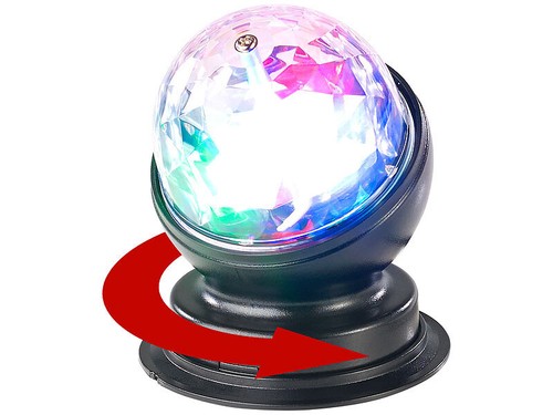 Boule disco rotative 360 - rotative, à