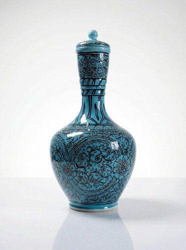 Vase couvert jarre persane - vase,
