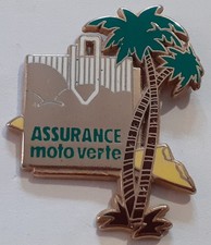 green motorcycle insurance pins
