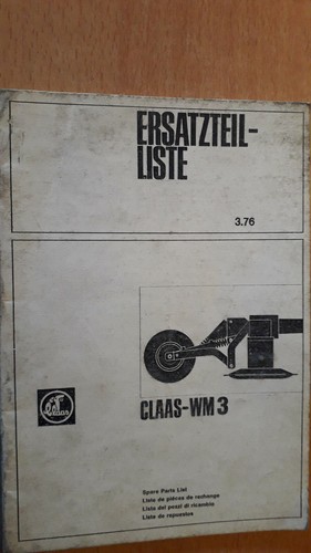 Claas faucheuse wm3 - claas,
