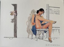 MANARA Tirage imprimé signé