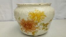 ENGLISH EARTHENWARE POT COVER CHRYSANTHEMUM DECOR SIGN S.B & S **