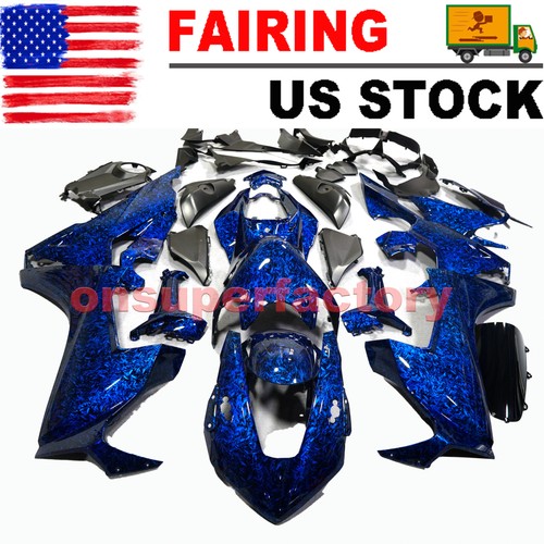 Blue forged carbon - blue,