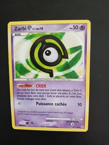 Carte pokémon zarbi c - [lp],