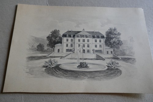 Aquarelle ancienne originale - ancienne,