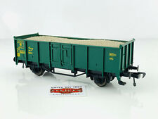 MA44. FLEISCHMANN H0 - WAGON À CÔTÉ HAUT SNCB AVEC CHARGEMENT DE GRAVIER VERT