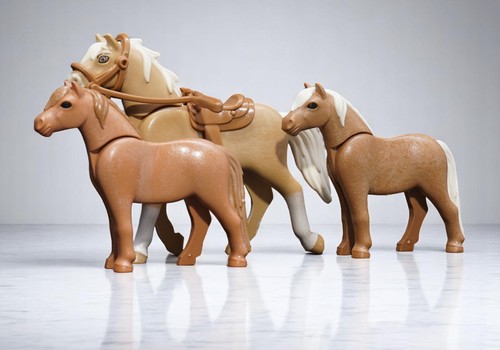 Playmobil cheval avec selle