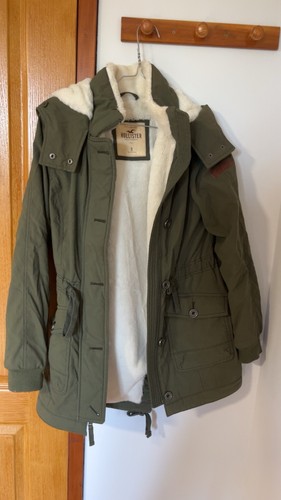 Hollister parka femme verte - femme, s