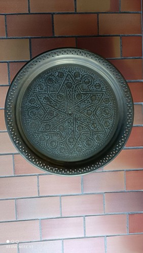 Plateau cuivre oriental diam