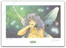 Ex-libris Jean-Claude Servais Fée Brusel Signé 16x22,3 cm