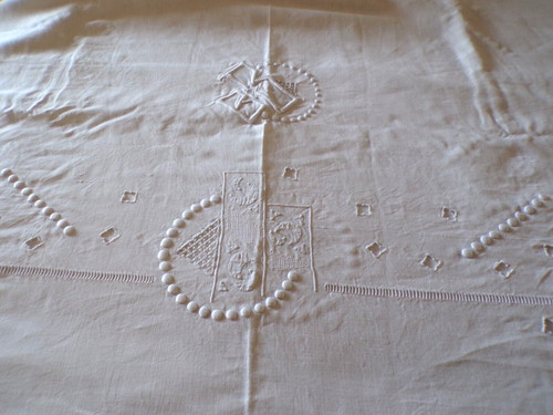 Linge ancien drap lin - linge, avec