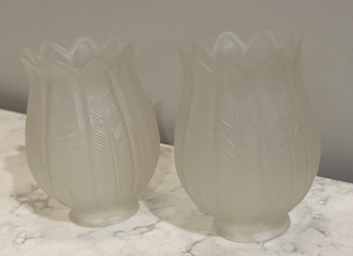 Frosted glass lamp tulip - 2,