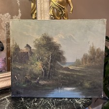 Huile Sur Tollé Ancienne