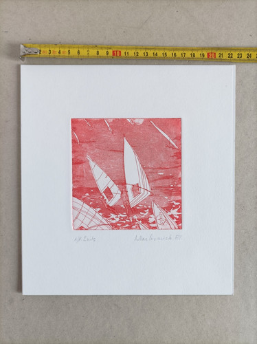 Lithographie gravure eau forte - lithographie,
