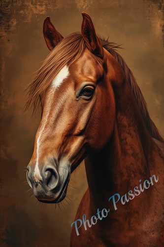 Photo cheval portrait - a4,