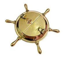 Ancien cendrier en laiton fait