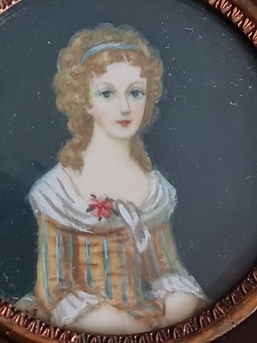 Peinture miniature portrait - peinture,