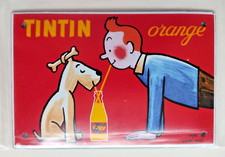 Plaque émaillée Tintin