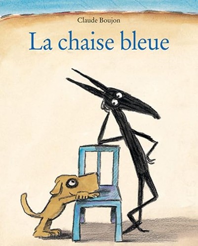 Chaise bleue boujon - chaise,