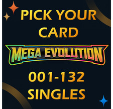 Pokémon TCG - Mega Evolution Base Set M/NM Singles - Common, Uncommon, Rare & EX