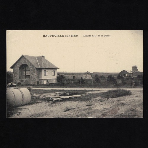 Cpa hauteville sur - cpa, mer