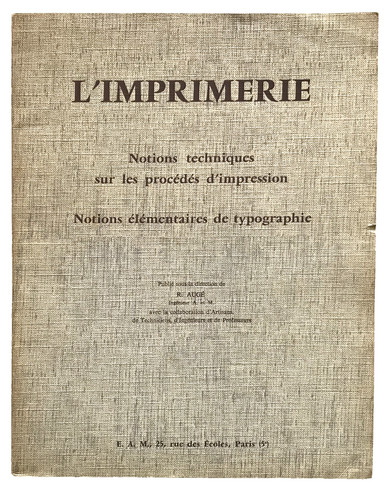 Auge l imprimerie - auge, l’imprimerie