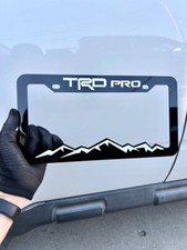 TRD PRO LICENSE PLATE FRAME TOYOTA ACCESSORY FRONT REAR TAG HOLDER PLATE COVER