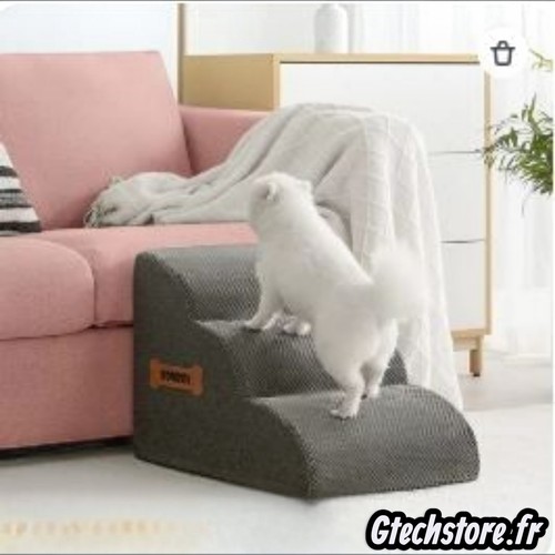 Escalier chien bois - chien,