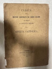 Indice delle materie contenute nei dodici volumi che formano l'ottava serie