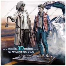Figurines Résine Marty et Doc